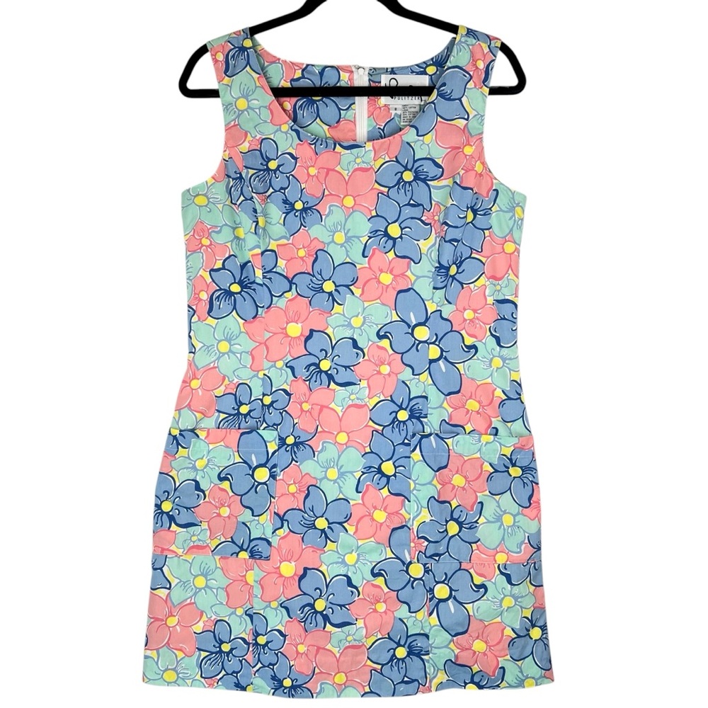 Vintage Lilly Pulitzer Floral Sheath Dress Sz 8